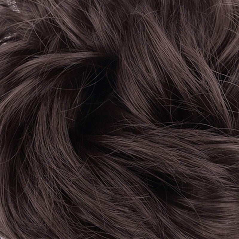 MORICA 2PCS Messy Hair Bun Hair Scrunchies Extension Curly Wavy fake hair bun Synthetic Chignon hair pieces for Women(6#) - Image 3